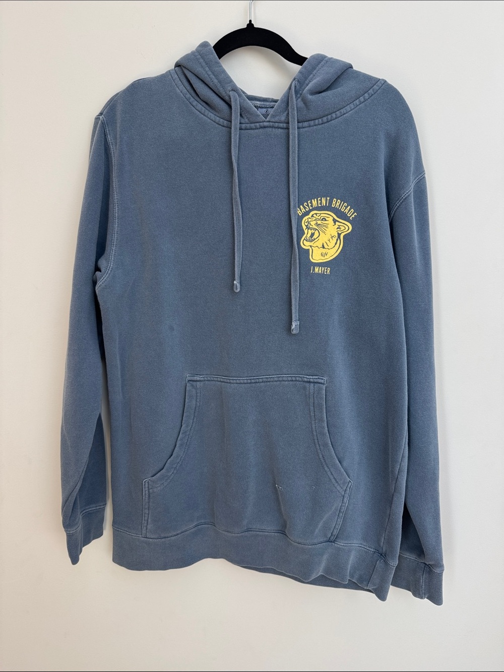 John Mayer Basement Brigade Hoodie Hooded Sweatshirt Adult Medium Fairfield Gray